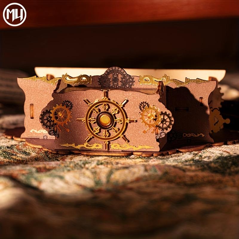 Mu Titanic 3D metal puzzle-light-up DIY model kit, handcrafted nautical decor, perfect birthday gift for girlfriend