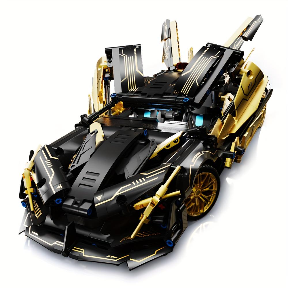 1224pcs Sports Car Building Blocks Toys, 1:14 Scale Challenge Racing Car Model Building Set, Birthday Gifts For Adult