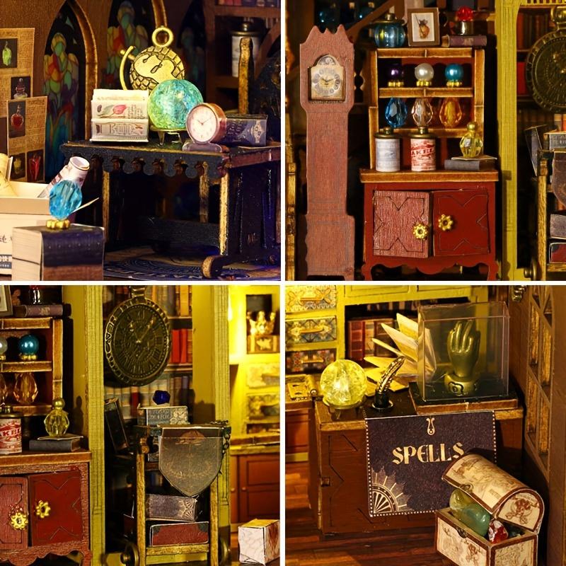 MAOMIYU Vintage Magic Treasure House DIY Wooden Model Kit, 3D Puzzle, Home Decoration, Gift for Christmas, Ages 14 +