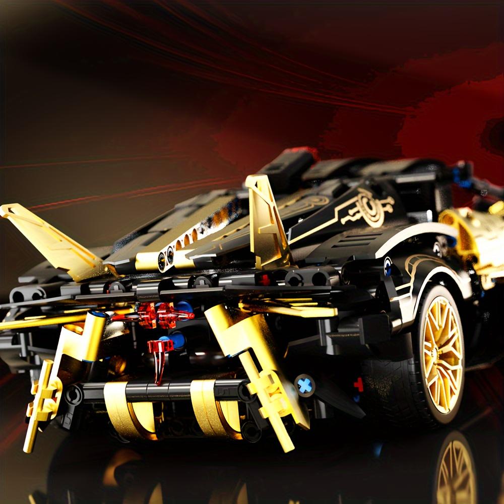 1224pcs Sports Car Building Blocks Toys, 1:14 Scale Challenge Racing Car Model Building Set, Birthday Gifts For Adult