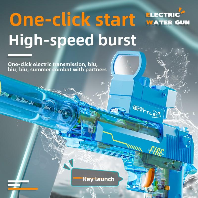 Automatic Electric Water Guns for Adults & Kids Ages 8-12,Powerful Water Blaster Squirt Gun with LED Flash 32ft Long Range 500mL Large Capacity, Outdoor Toys for Summer Pool Beach
