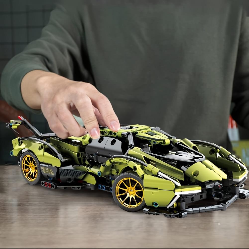 Sports Car Building Blocks Toys Adults Kits, 1:14 MOC Building Set Raceing Car Model (1039 Pieces)