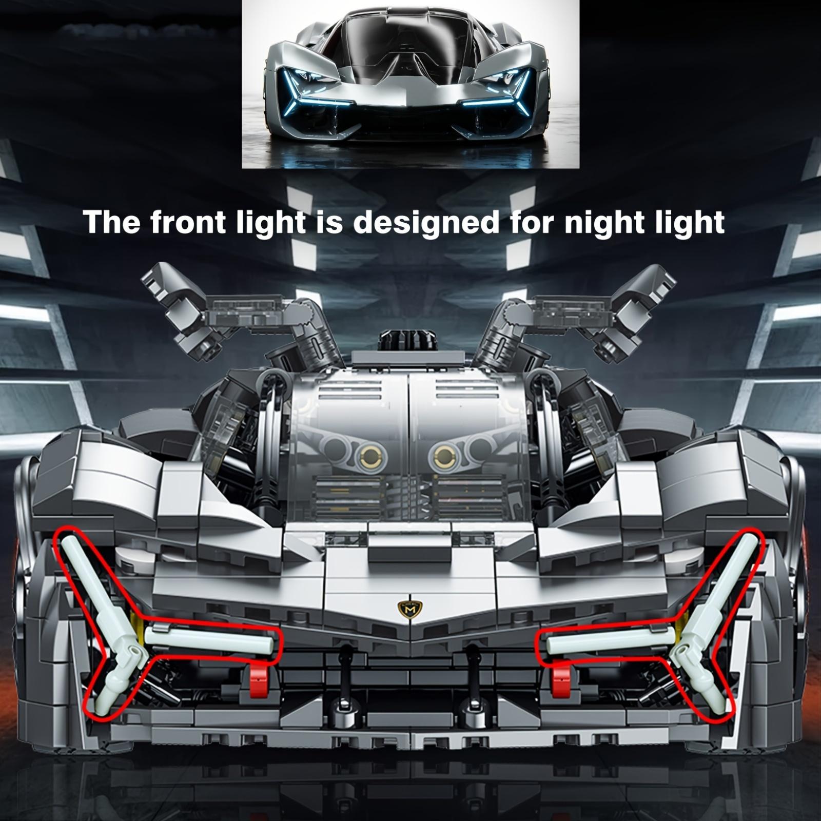 Sports Car MOC 1:14 Scale Building Blocks Set - Collectible Model Building Set, Supercar Building Kit - Plastic - For Boys, Girls, And Teens - Perfect Gift for Sports Car Fans - 1512 PCS