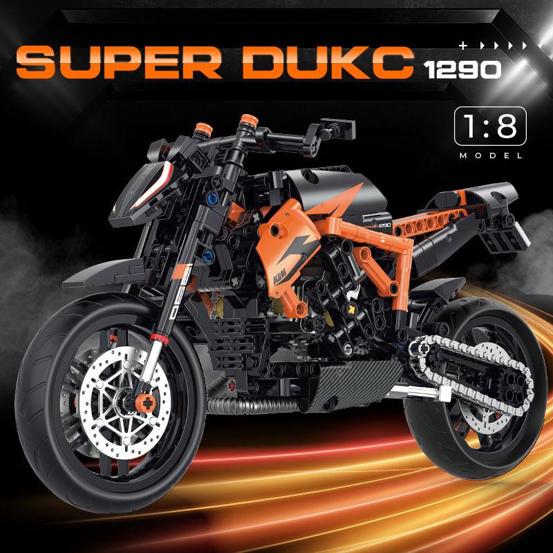 Motorcycle Building Blocks Toy Suit, 1:8 Scale Model Gift, Suitable for Adult Motorcycle Model Halloween Christmas GiftMotorcycle Building Blocks Toy Suit, 1:8 Scale Model Gift, Suita-