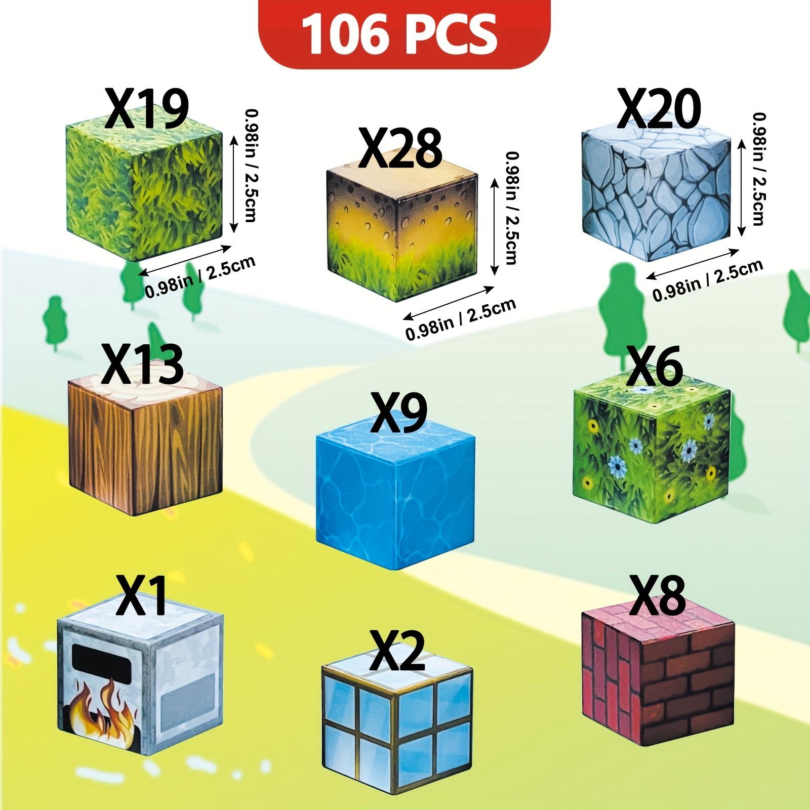 106pcs Magnetic Building Blocks Set - STEM Sensory Cubes for Youngsters, Create Your Own Magnetic World, Perfect Birthday or Holiday season Gift
