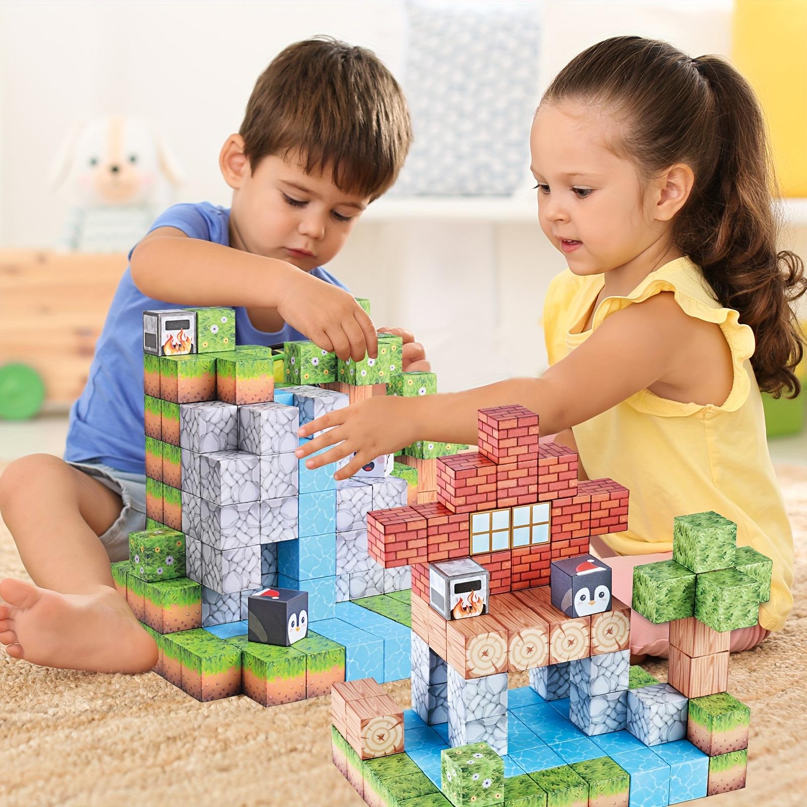 106pcs Magnetic Building Blocks Set - STEM Sensory Cubes for Youngsters, Create Your Own Magnetic World, Perfect Birthday or Holiday season Gift game-based build
