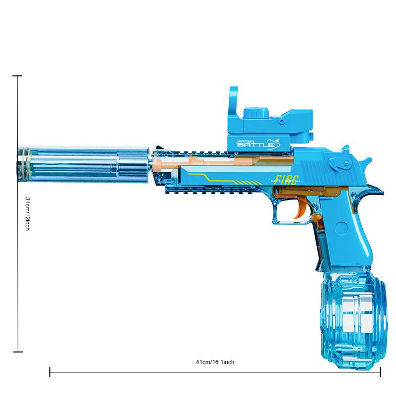 Automatic Electric Water Guns for Adults & Kids Ages 8-12,Powerful Water Blaster Squirt Gun with LED Flash 32ft Long Range 500mL Large Capacity, Outdoor Toys for Summer Pool Beach