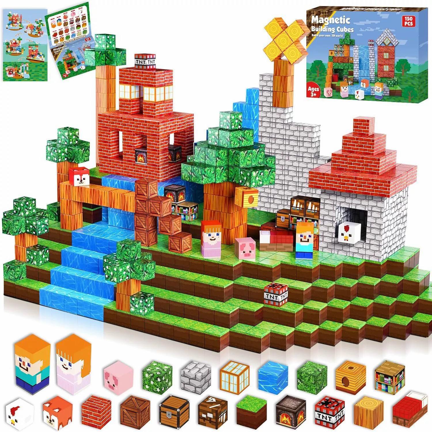 480 PCS 0.8in Magnetic Blocks Magnet Toys for Kids, Magnetic Building Blocks Cubes, Stacking Magnets, School STEM Toys for Boys and Girls Age 3+ Years Old