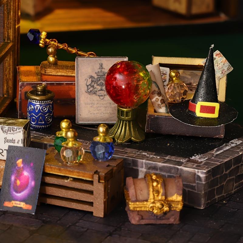 MAOMIYU Vintage Magic Treasure House DIY Wooden Model Kit, 3D Puzzle, Home Decoration, Gift for Christmas, Ages 14 +