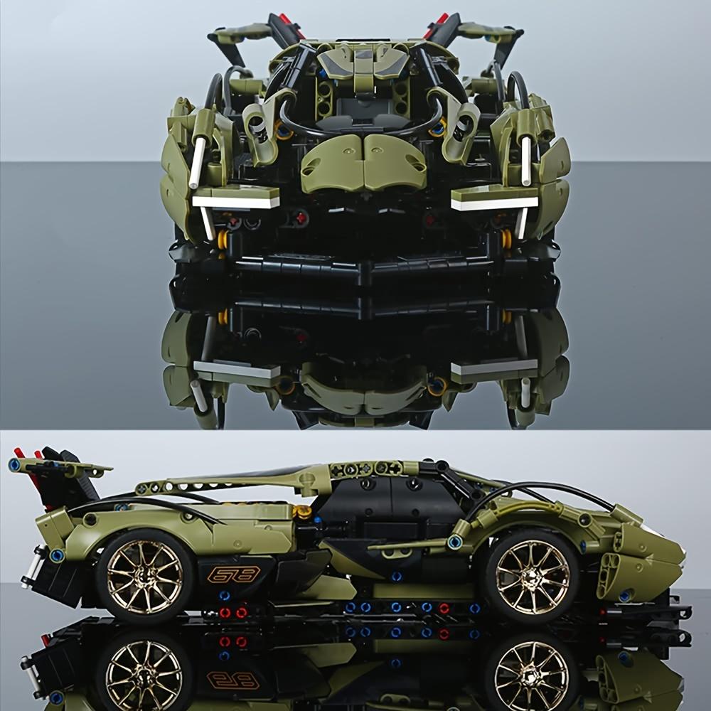 Sports Car Building Blocks Toys Adults Kits, 1:14 MOC Building Set Raceing Car Model (1039 Pieces)