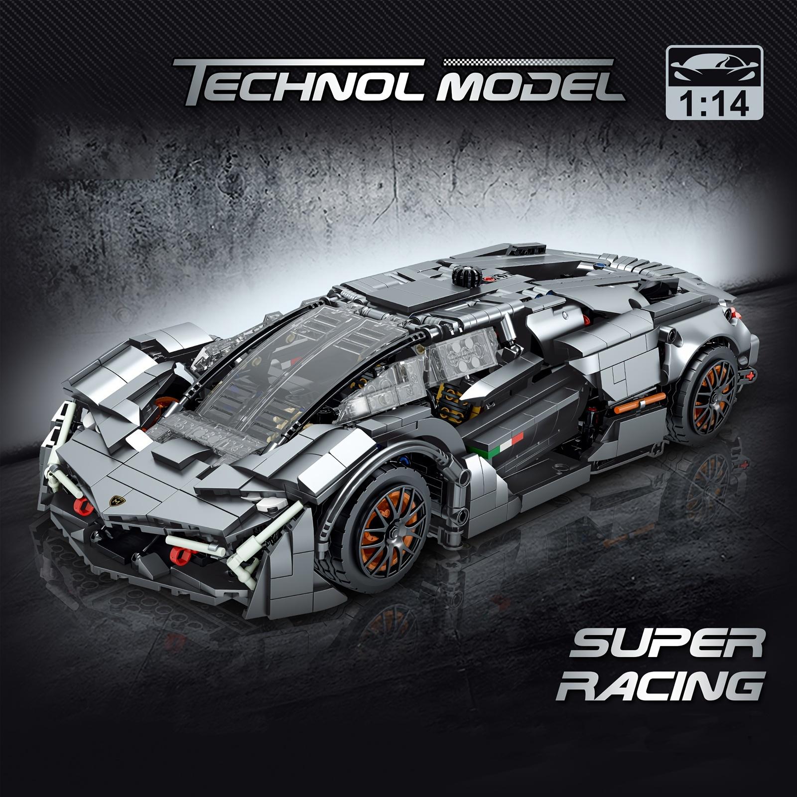 MOC Sports Car 1:14 Scale Building Blocks Set - Collectible Model Building Kit for Boys, Girls, and Teens - 1512 PCS - Plastic Construction
