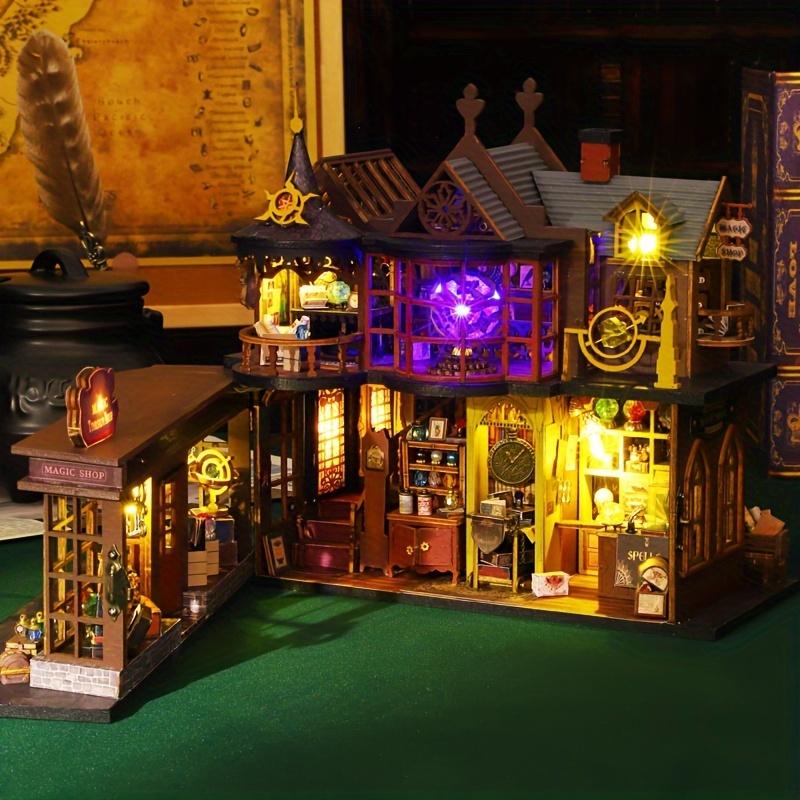 MAOMIYU Vintage Magic Treasure House DIY Wooden Model Kit, 3D Puzzle, Home Decoration, Gift for Christmas, Ages 14 +