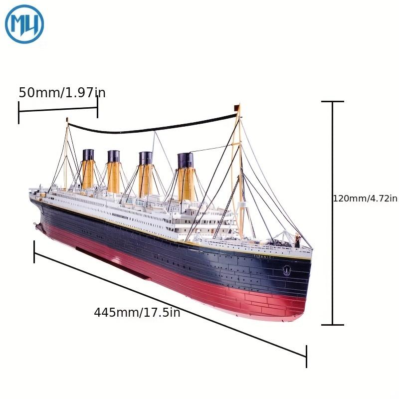 Mu Titanic 3D metal puzzle-light-up DIY model kit, handcrafted nautical decor, perfect birthday gift for girlfriend