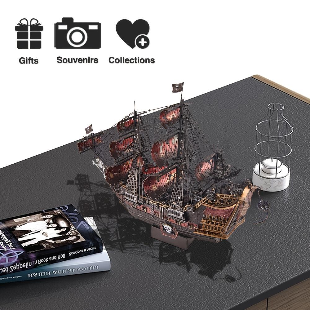 Queen Anne's Revenge II 3D Metal Puzzle Kit - Challenging DIY Model Set for Adults, Perfect Christmas Gift & Home Decor