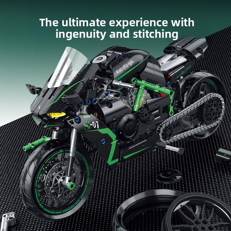 Motorcycle Building Blocks Toy Suit, 1:8 Scale Model Gift, Suitable for Adult Motorcycle Model Halloween Christmas GiftMotorcycle Building Blocks Toy Suit, 1:8 Scale Model Gift, Suita-