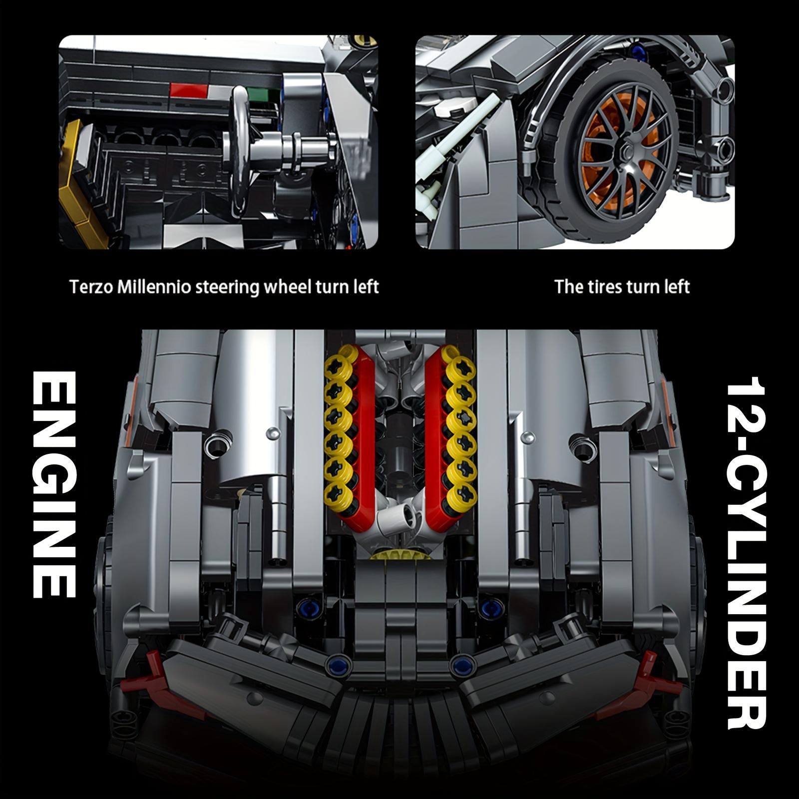 Sports Car MOC 1:14 Scale Building Blocks Set - Collectible Model Building Set, Supercar Building Kit - Plastic - For Boys, Girls, And Teens - Perfect Gift for Sports Car Fans - 1512 PCS