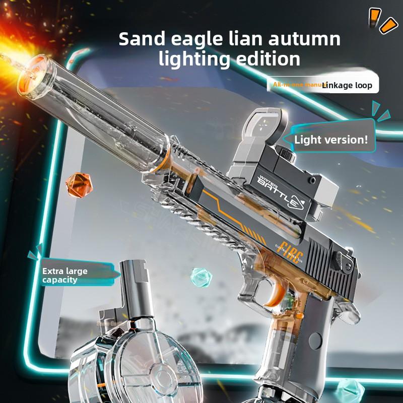 Automatic Electric Water Guns for Adults & Kids Ages 8-12,Powerful Water Blaster Squirt Gun with LED Flash 32ft Long Range 500mL Large Capacity, Outdoor Toys for Summer Pool Beach