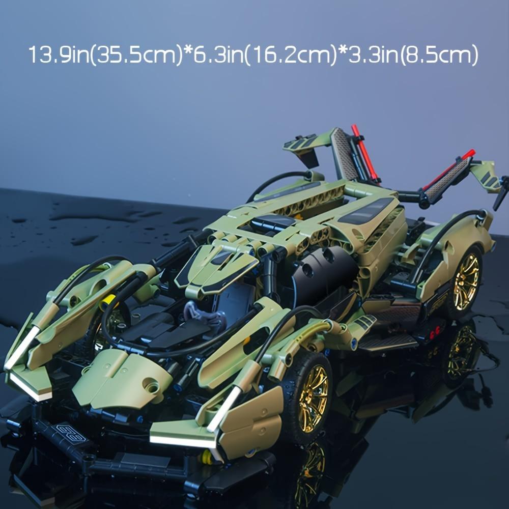 Sports Car Building Blocks Toys Adults Kits, 1:14 MOC Building Set Raceing Car Model (1039 Pieces)