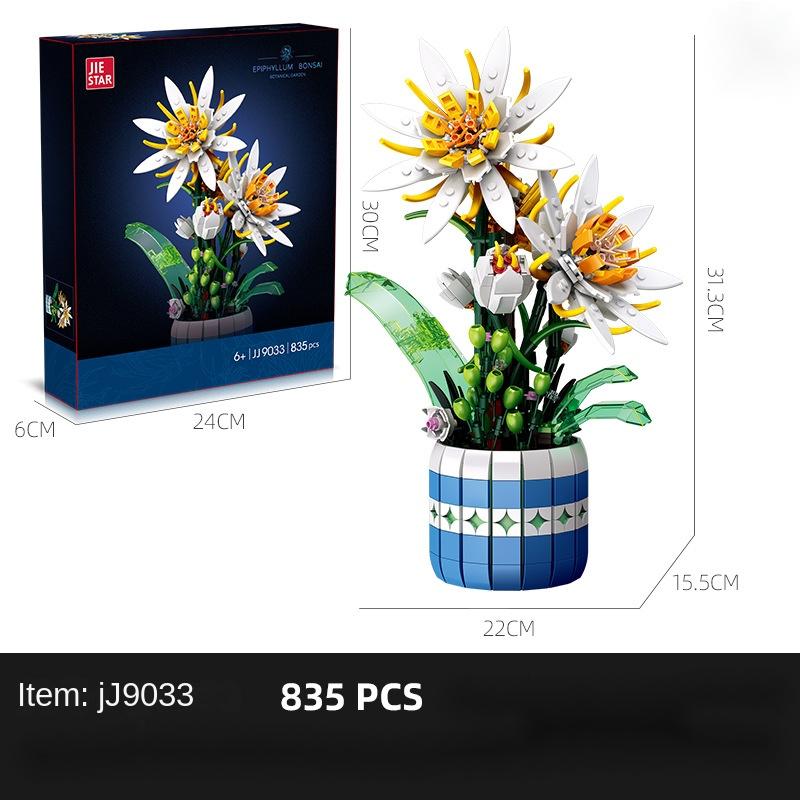 Purple Flower Bouquet Building Sets For Adult, 13 Flowers (891pcs), Botanical Collection With Fancy Box, Building Blocks Toy For Girls Ages 8+,Thoughtful Home Décor Gift for Your Loved One